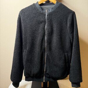 Black Fuzzy Jacket Size Medium